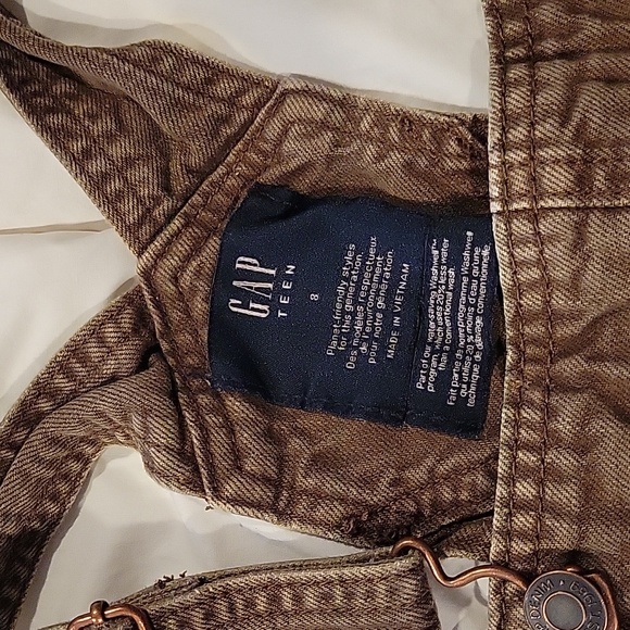 Gap Teen Brown Romper shorts, size 8 youth - Picture 2 of 3